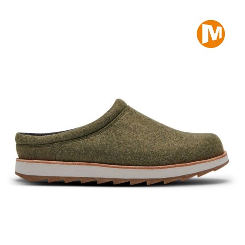 Pánské Clogs Merrell Juno Clog Wool Olivy Zelené (CZ. HBKCY)